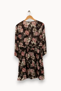 Cheap IKKS Robe e à motifs fleuris - Taille L/40 Noir