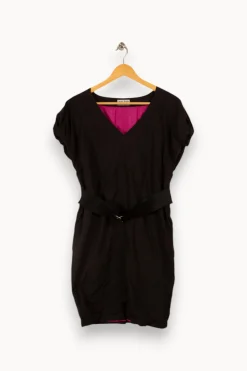 Hot Acne Studios Robe e à motifs roses - Taille S/36 Noir
