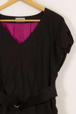 Hot Acne Studios Robe e à motifs roses - Taille S/36 Noir