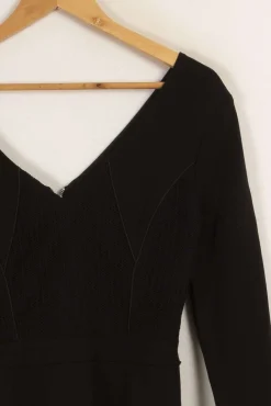 Hot IKKS Robe e - Taille S/36 Noir