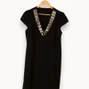 Sale IKKS Robe e avec bijoux - Taille S/36 Noir