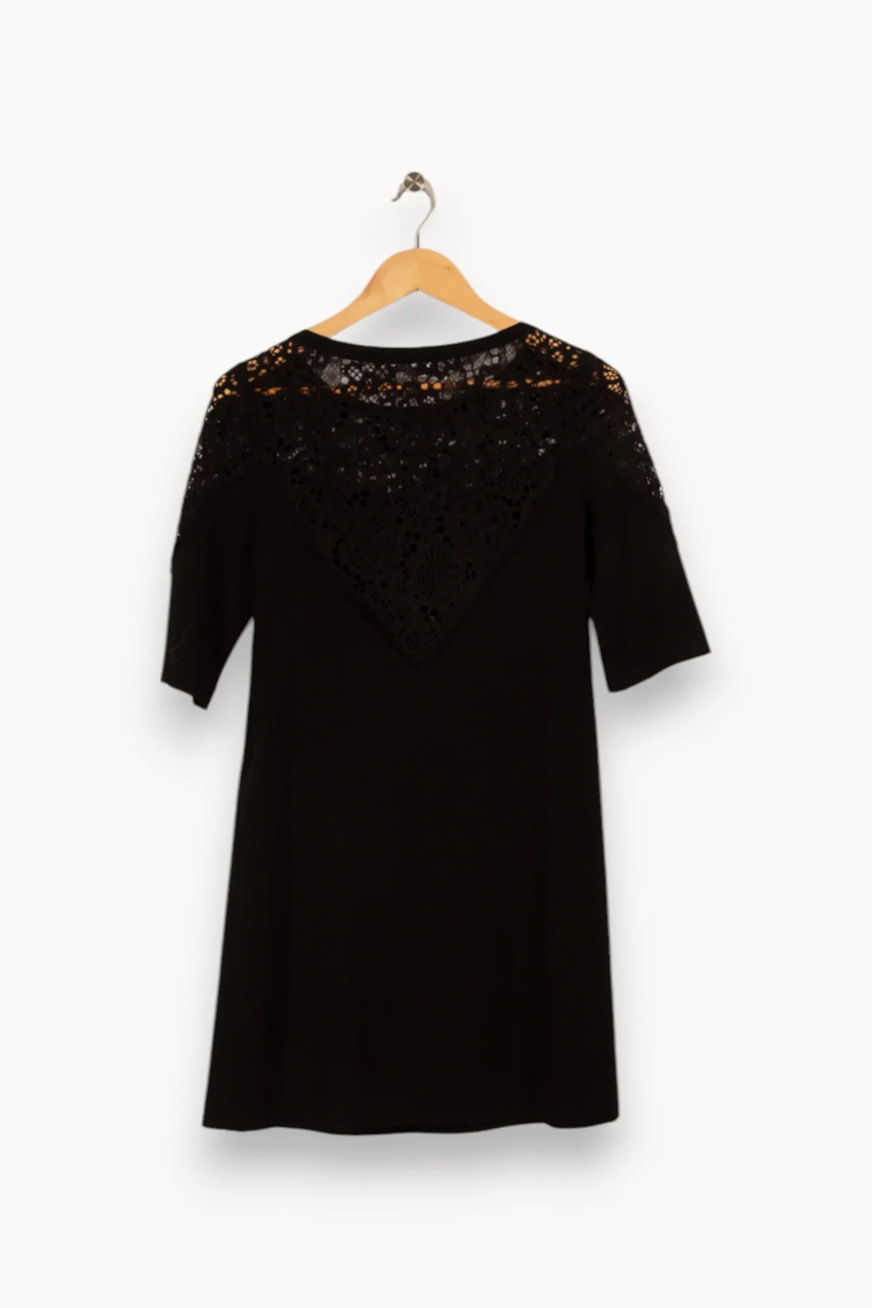 Best Claudie Pierlot Robe e avec dentelle - Taille XS/34 Noir