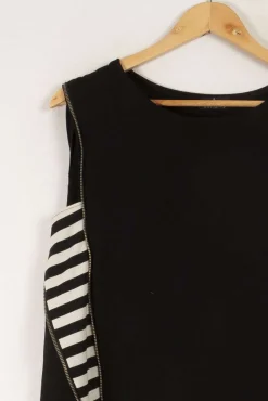Cheap One Step Robe e avec détails - Taille M/38 Noir