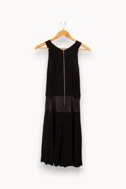 Cheap Maje Robe e en satin - Taille S/36 Noir