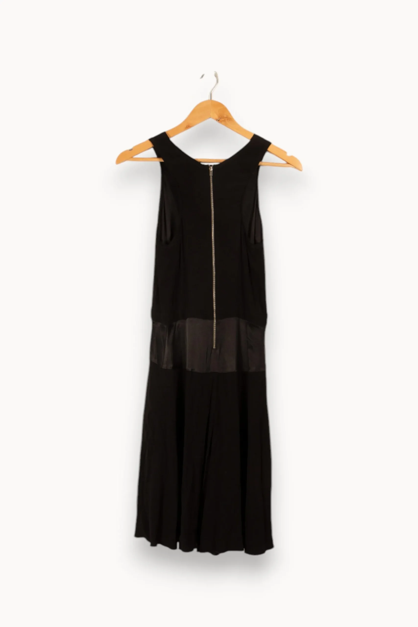 Cheap Maje Robe e en satin - Taille S/36 Noir