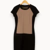Store Caroll Robe noire et beige Maison 123 - Taille S/36 Rouge
