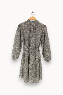Cheap Maje Robe noire et blanche - Taille S/36 Gris
