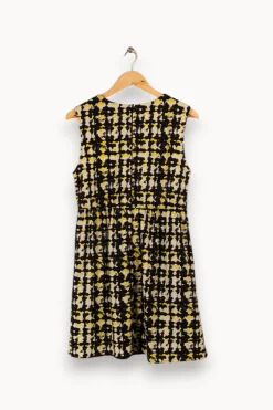 Outlet Suncoo Robe noire et jaune à motifs - Taille L/40 Multicolore