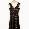 Online Caroll Robe e et rose en dentelle - Taille S/36 Noir
