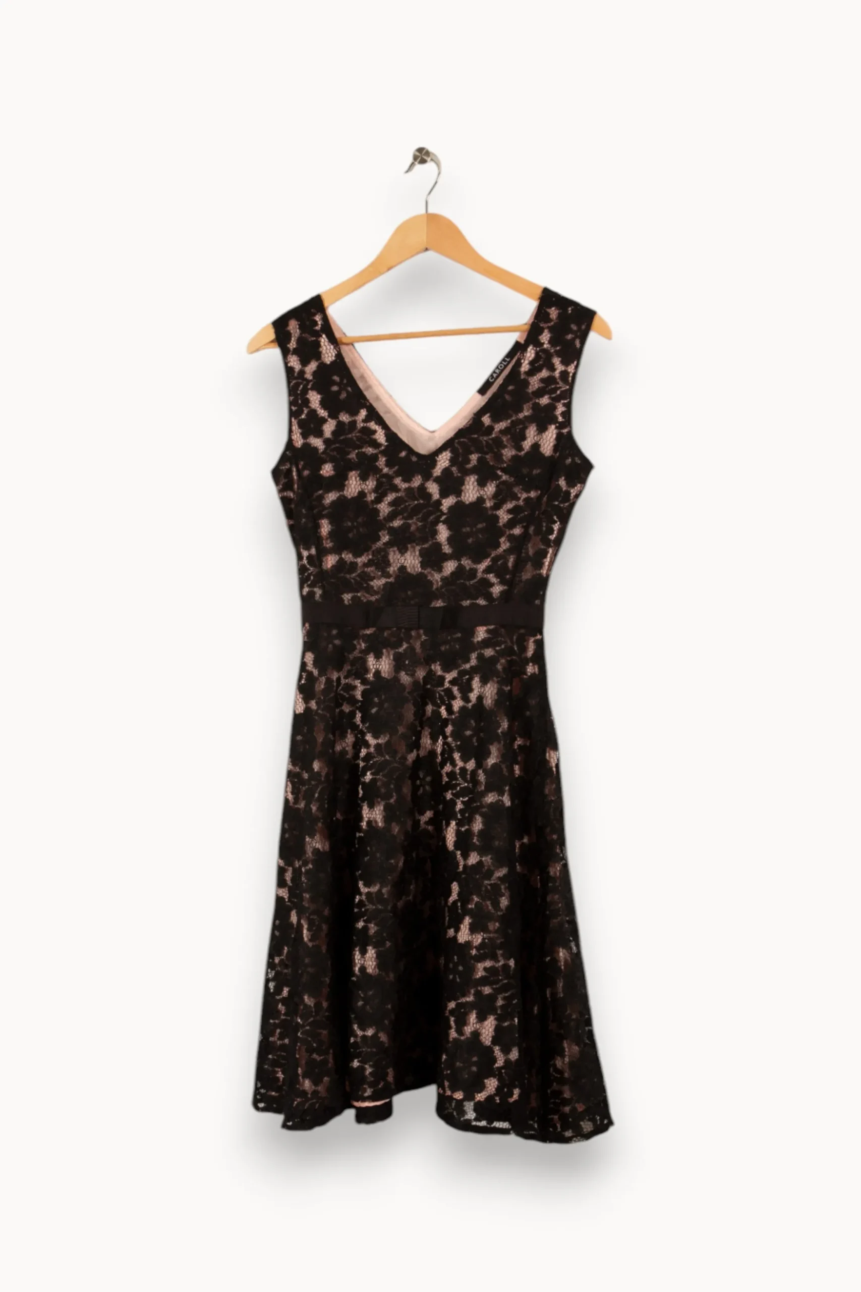 Online Caroll Robe e et rose en dentelle - Taille S/36 Noir