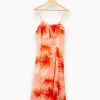 Outlet Essentiel Antwerp Robe rose à motif - Taille S/36 Orange