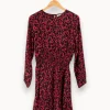 Clearance Bizance Robe rose à motifs - Taille M/38 Multicolore