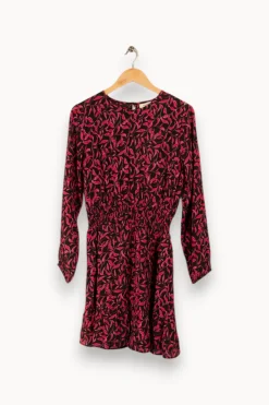 Clearance Bizance Robe rose à motifs - Taille M/38 Multicolore