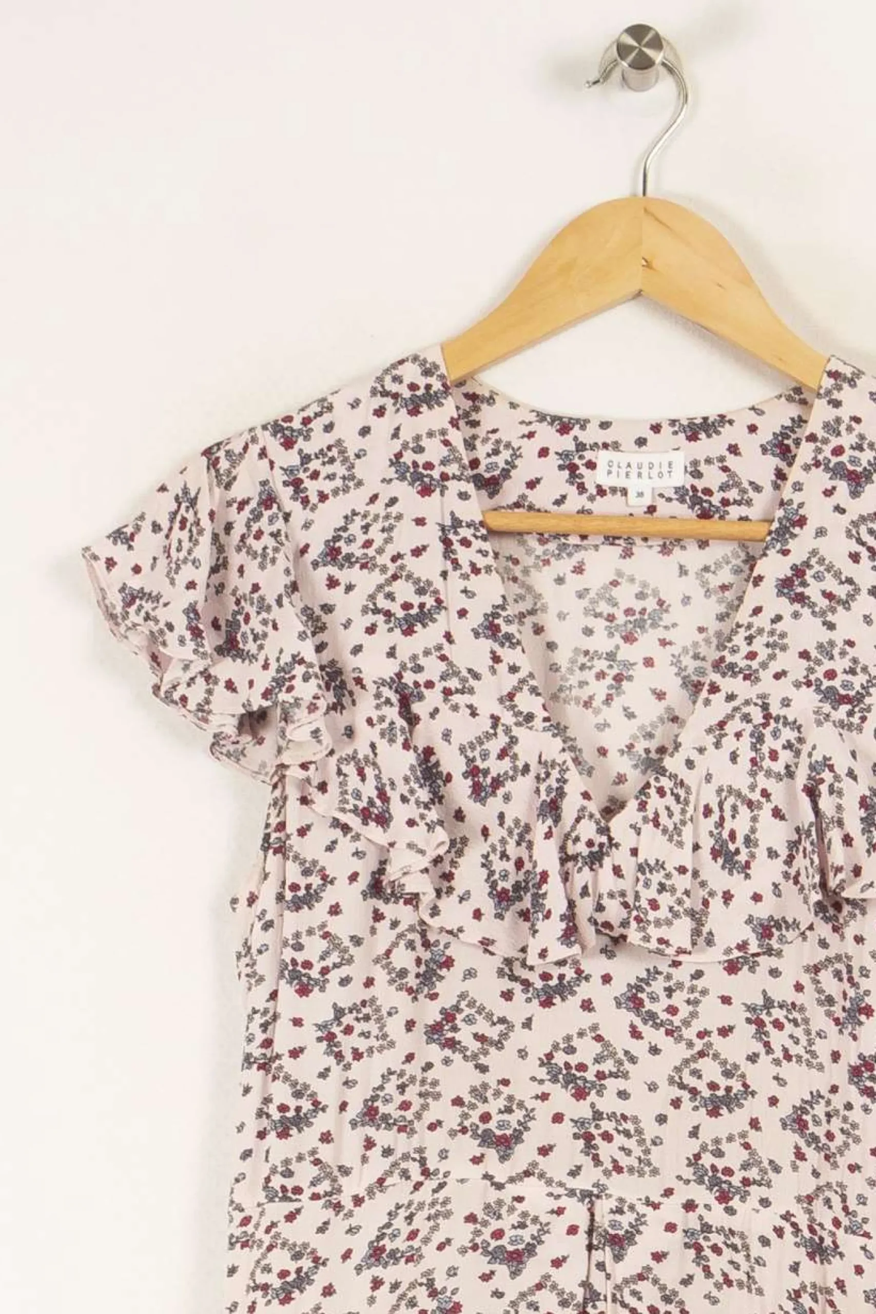 Best Sale Claudie Pierlot Robe à motifs - Taille M/38 Rose