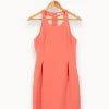 Discount Sandro Robe avec dentelle - Taille S/36 Rose