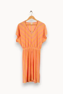 Store Des petits hauts Robe et jaune rayée - Taille S/36 Rose