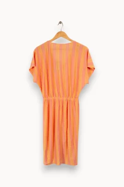 Store Des petits hauts Robe et jaune rayée - Taille S/36 Rose