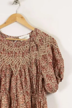 Hot ba&sh Robe rose/rouge - Taille M/38 Multicolore