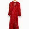 Cheap Caroll Robe à motif - Taille XL/42 Rouge