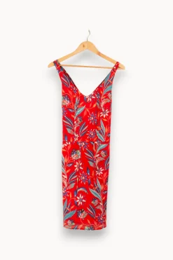 Sale One Step Robe à motifs - Taille M/38 Rouge