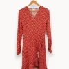 Cheap Karl Marc John Robe à motifs - Taille S/36 Rouge