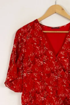 Clearance IKKS Robe à motifs - Taille L/40 Rouge