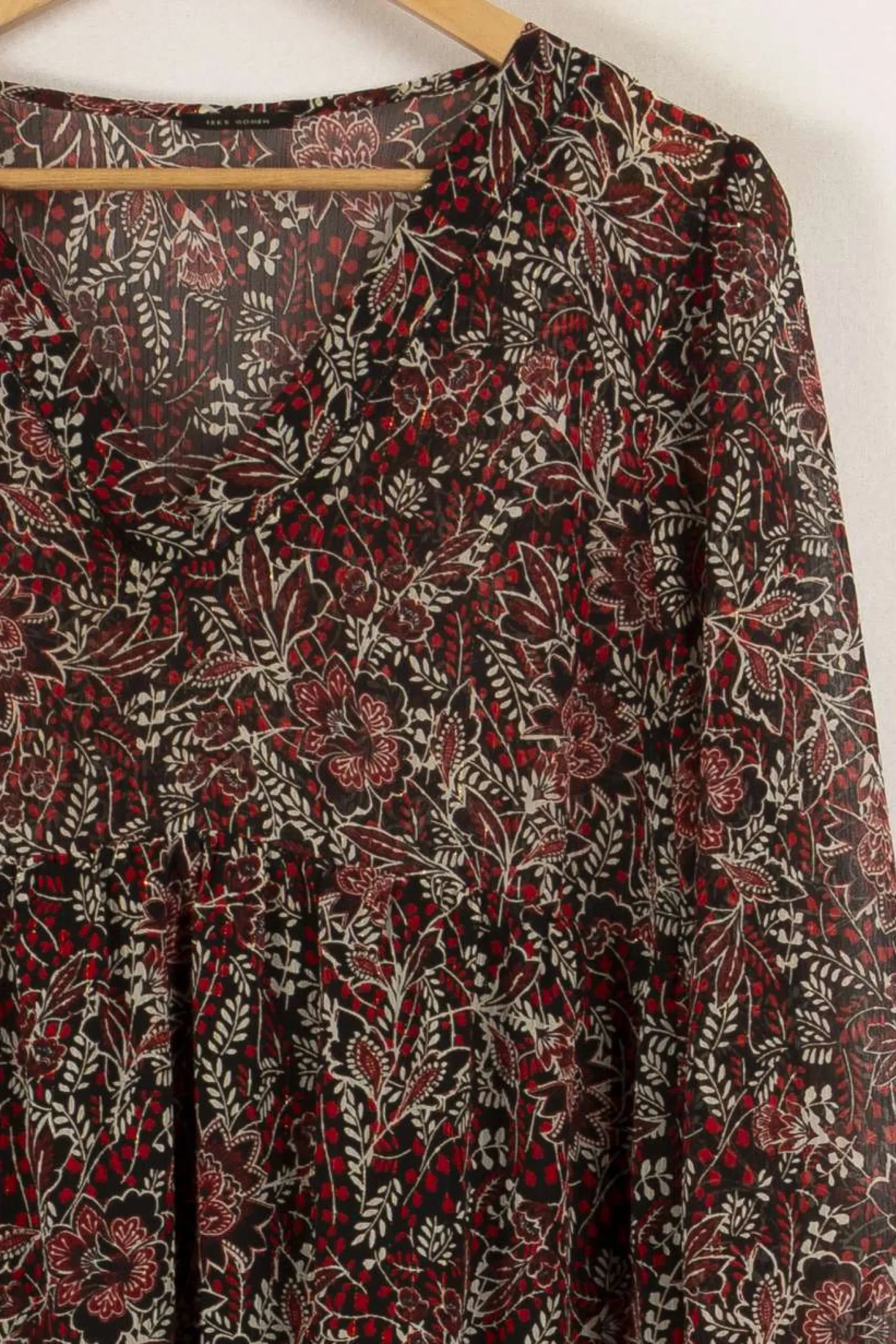 Clearance IKKS Robe à motifs - Taille M/38 Rouge