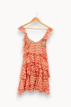 Hot The Kooples Robe à motifs - Taille M/38 Rouge
