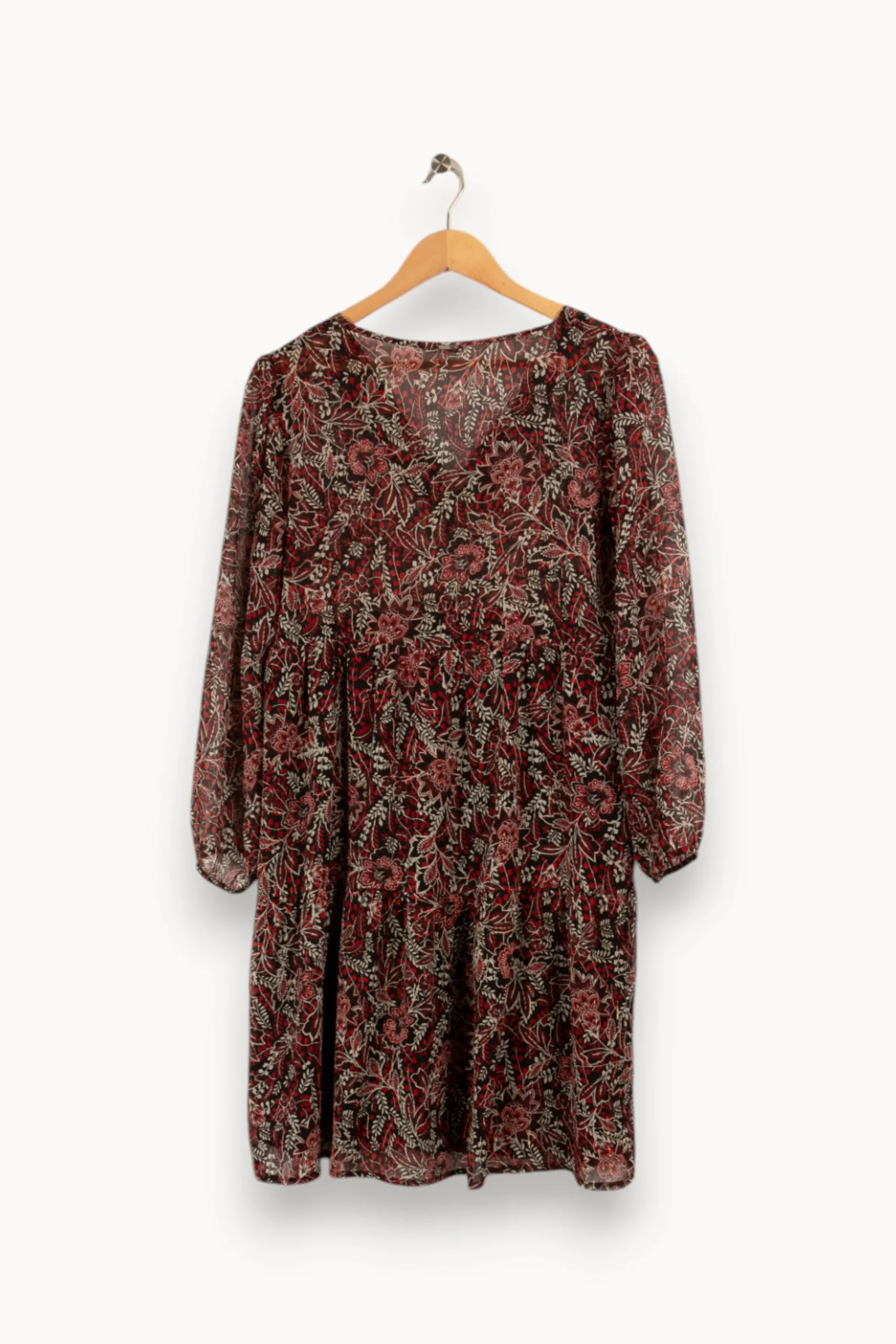 Clearance IKKS Robe à motifs - Taille M/38 Rouge