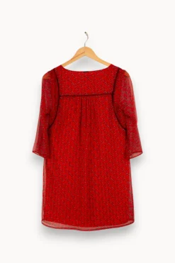 New One Step Robe à motifs - Taille S/36 Rouge