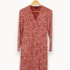 Flash Sale Caroll Robe à motifs blancs - Taille S/36 Rouge