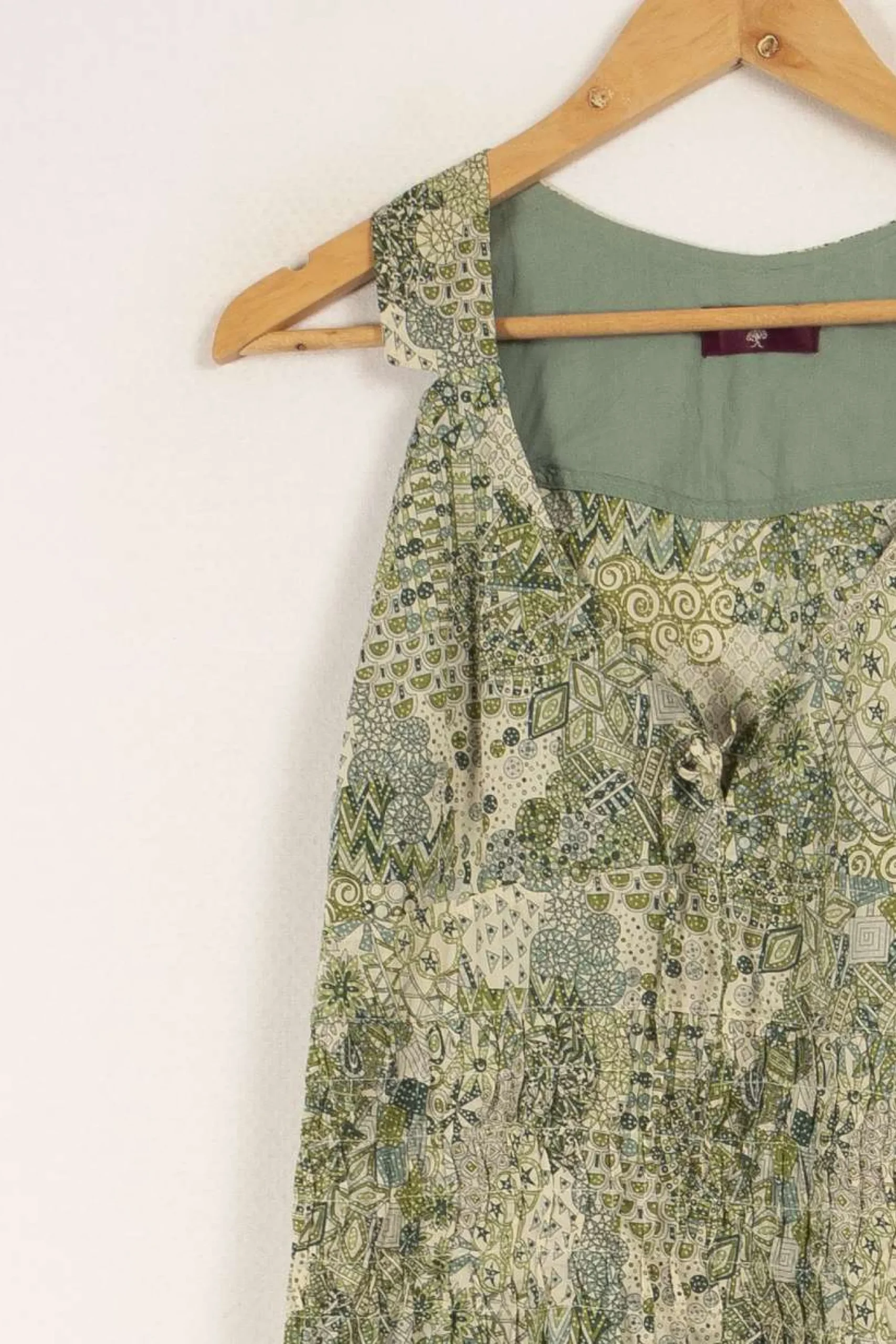 Clearance One Step Robe e à motifs - Taille L/40 Vert