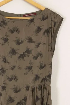 Fashion Comptoir des Cotonniers Robe e à motifs - Taille S/36 Vert