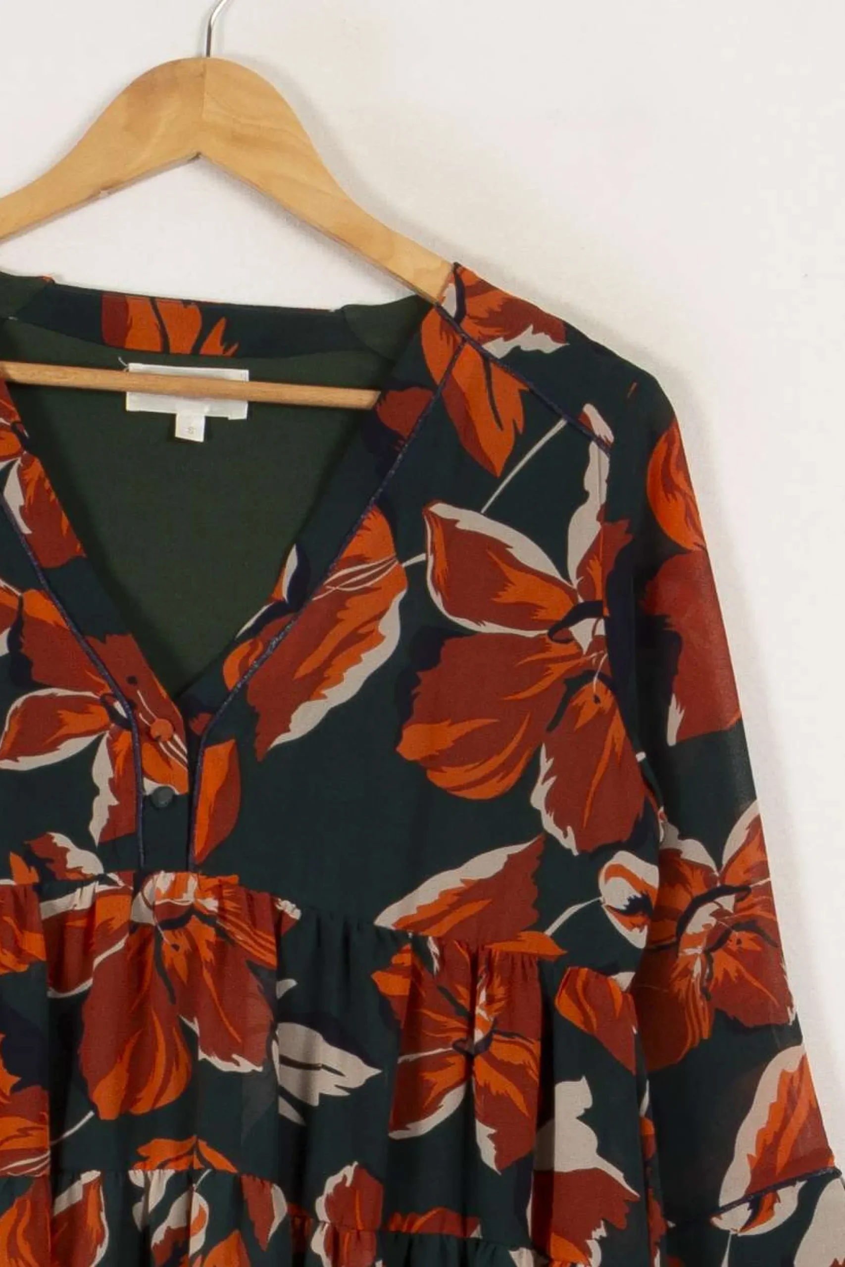 Fashion Grace & Mila Robe e à motifs - Taille S/36 Vert