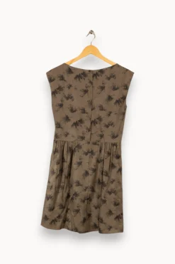 Fashion Comptoir des Cotonniers Robe e à motifs - Taille S/36 Vert