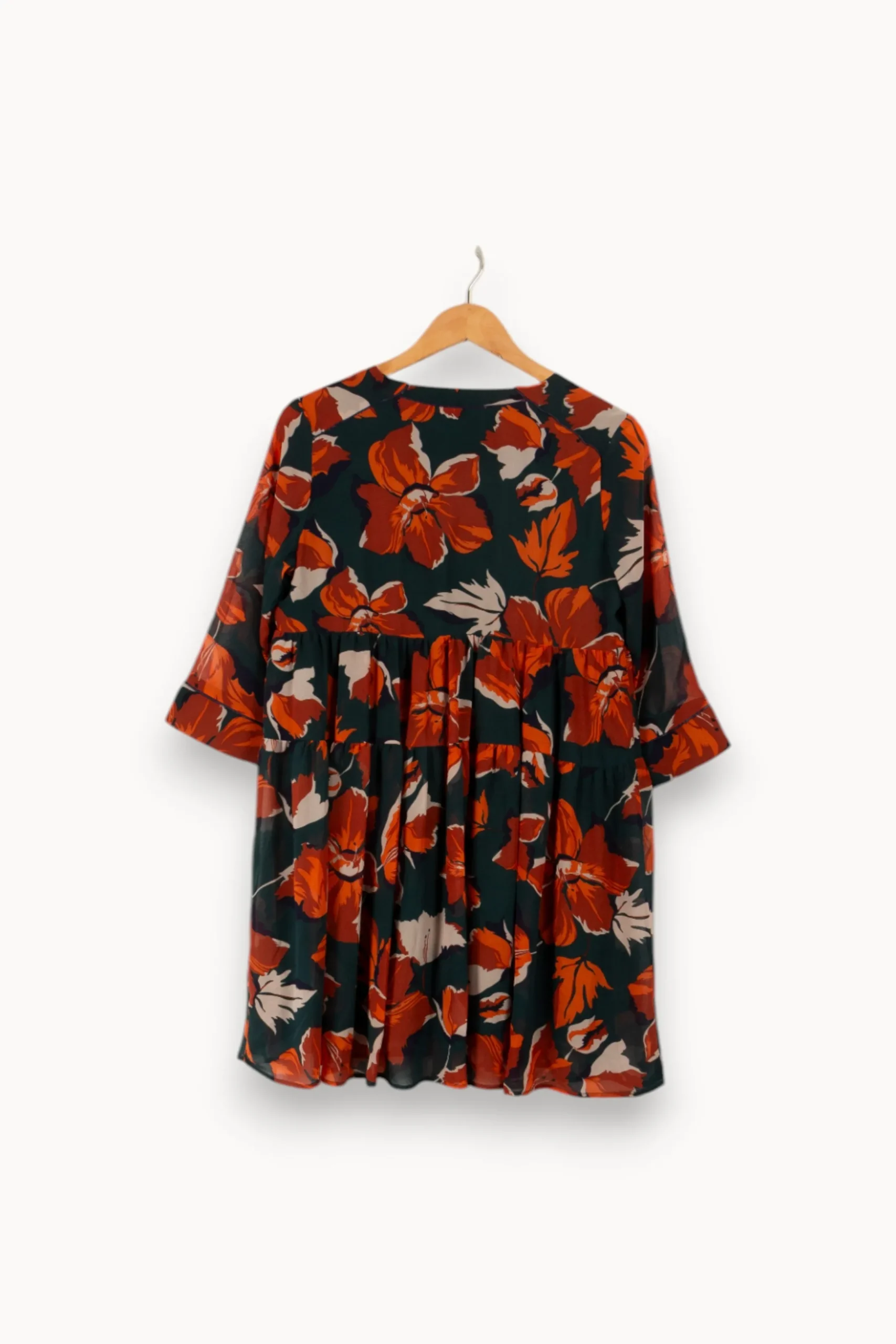 Fashion Grace & Mila Robe e à motifs - Taille S/36 Vert