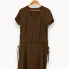Best IKKS Robe e - Taille L/40 Vert