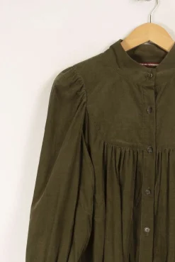 Sale Comptoir des Cotonniers Robe e côtelée - Taille S/36 Vert