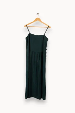 New Des petits hauts Robe e rayée - Taille L/40 Vert