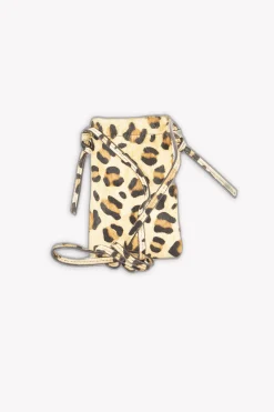 New Petite Mendigote Sac À Bandoulière Léopard - T.U. Marron