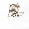 Outlet Petite Mendigote Sac À Bandoulière Zèbre - T.U. Blanc