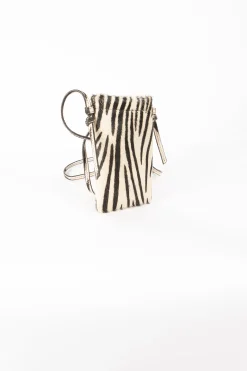Outlet Petite Mendigote Sac À Bandoulière Zèbre - T.U. Blanc