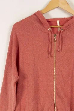 Clearance I.Code Sweat à capuche brillant - Taille M/38 Rose