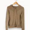 New IKKS Sweat à capuche pailleté - Taille M/38 Vert