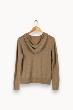 New IKKS Sweat à capuche pailleté - Taille M/38 Vert