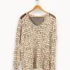 Fashion One Step Sweat à motifs - Taille XL/42 Beige