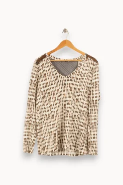 Fashion One Step Sweat à motifs - Taille XL/42 Beige