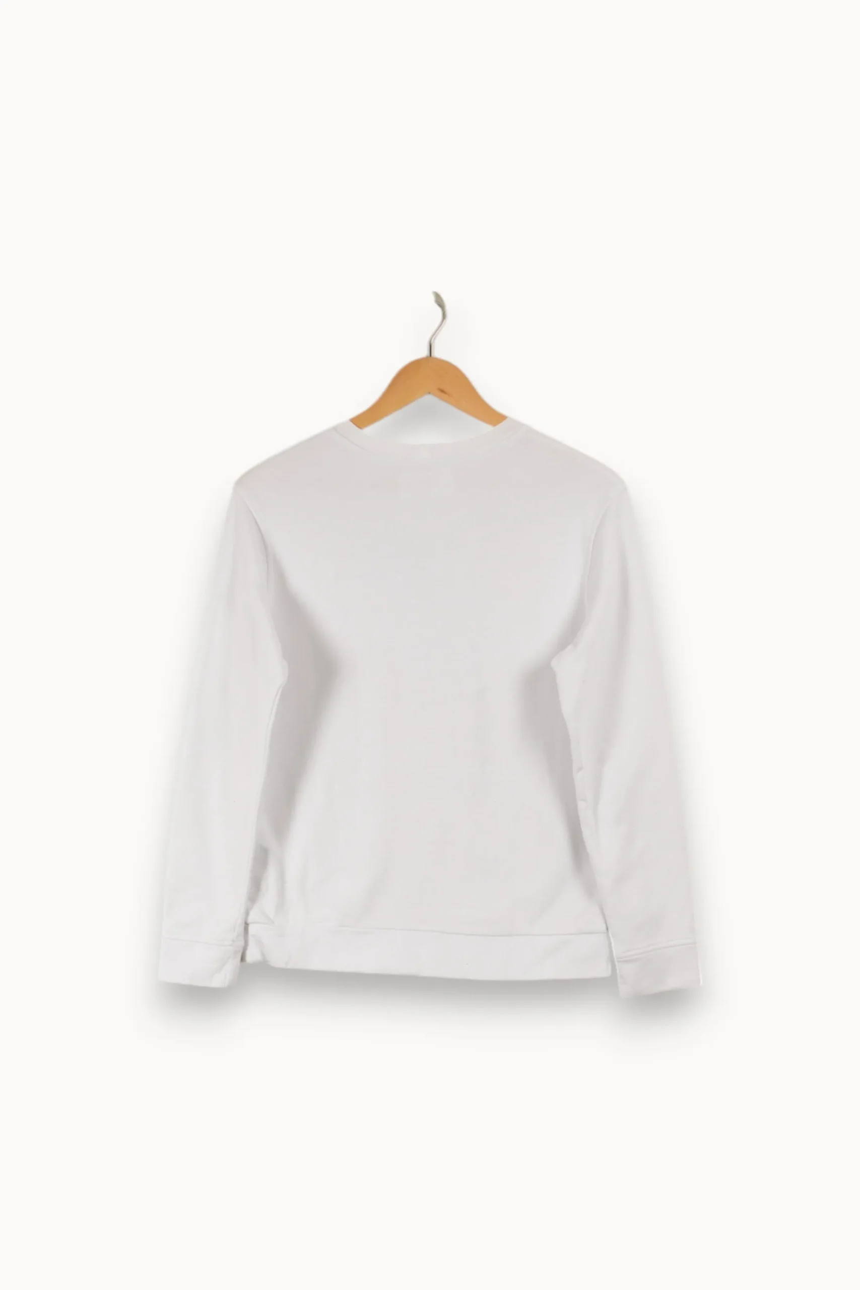New Maje Sweat avec photo - Taille S/36 Blanc