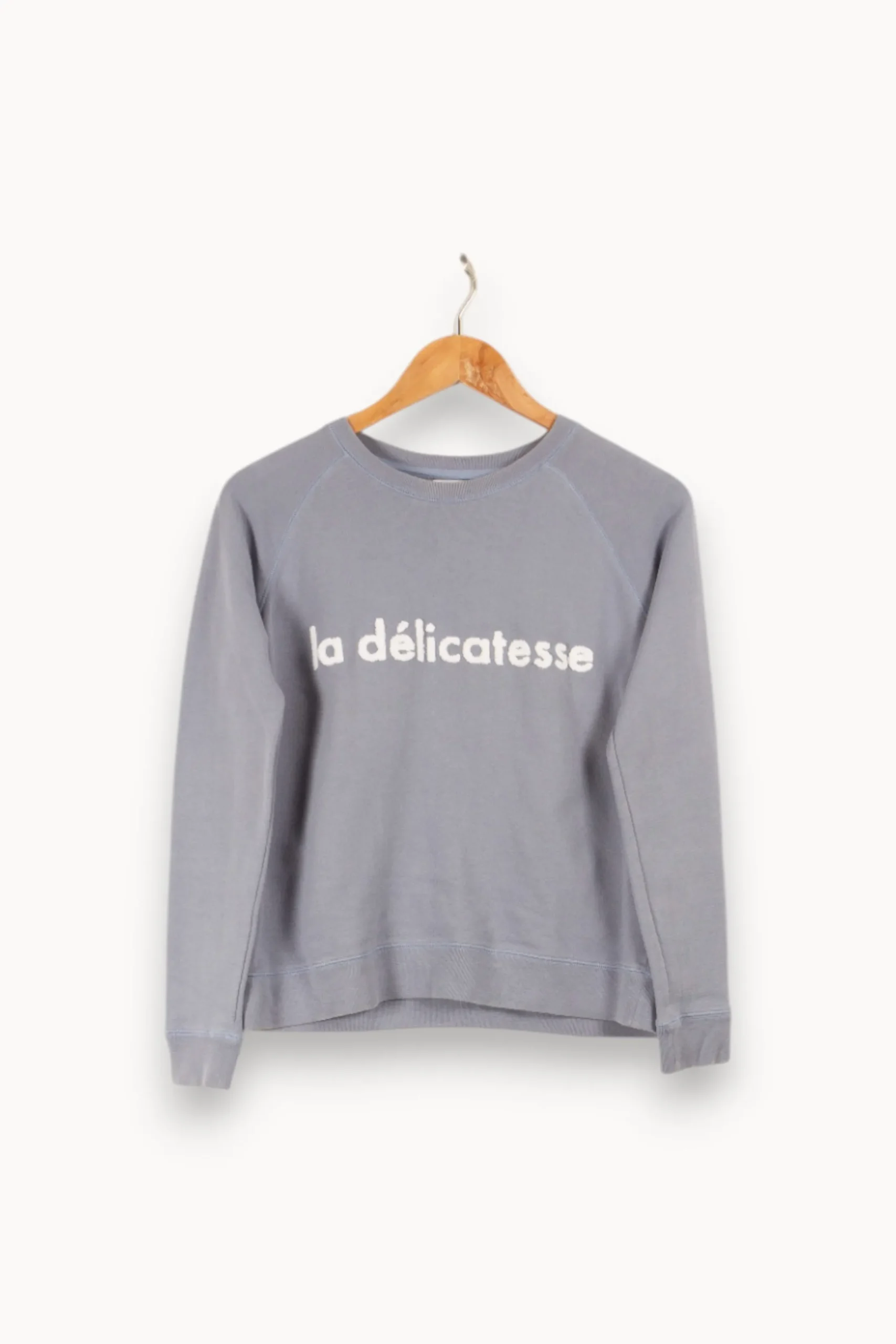Clearance Rosaé Paris Sweat avec inscription - Taille M/38 Bleu
