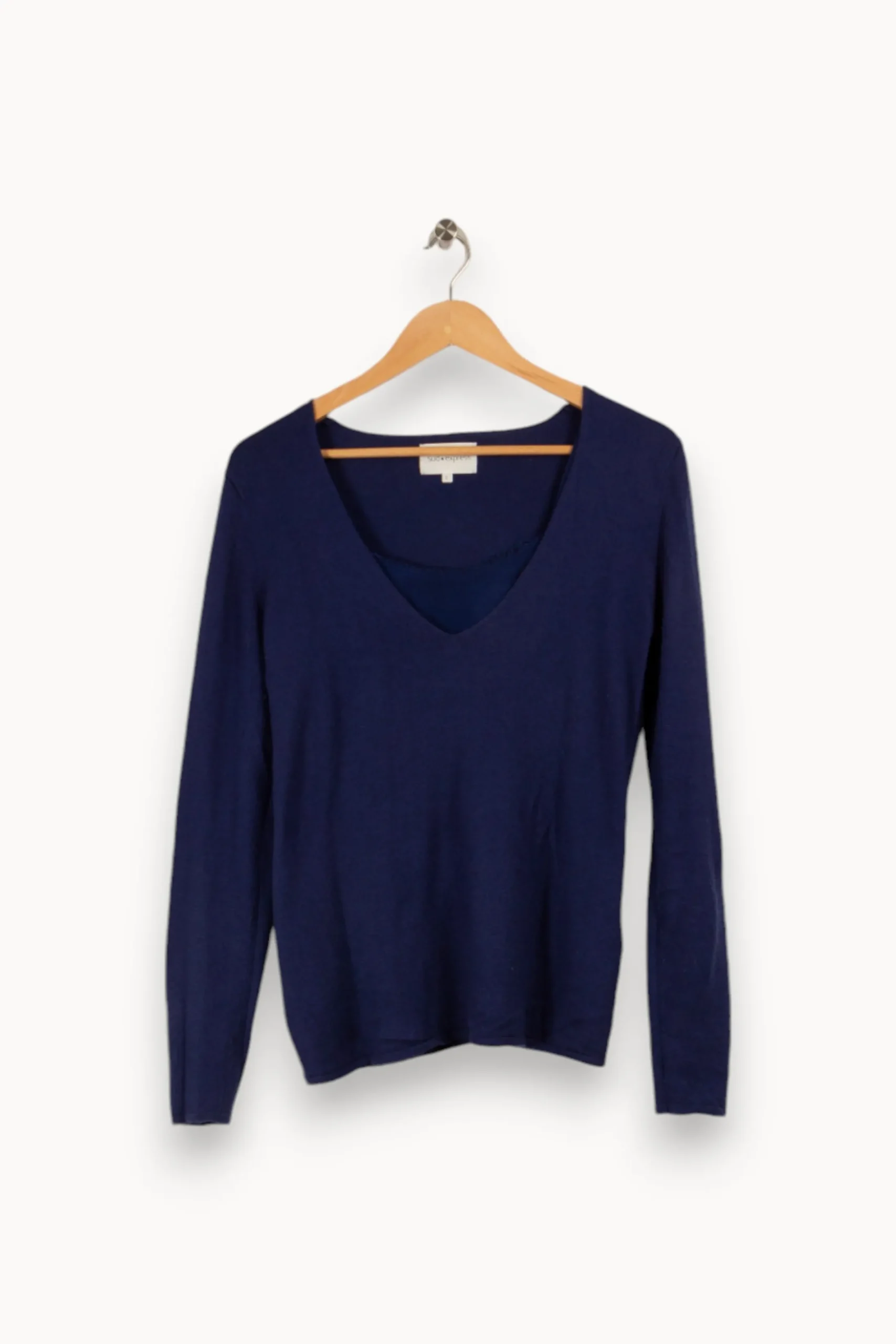 Discount Sud express Sweat foncé - Taille S/36 Bleu